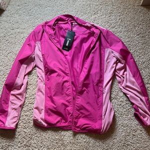 Adidas climaproof pink golf jacket. Large. NWT